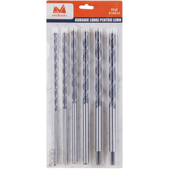 Burghiu lemn set lungi (6 buc/set)  678033-1