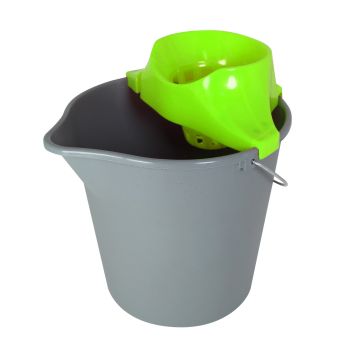 Galeata cu storcator  12L  gri-verde  11327-1