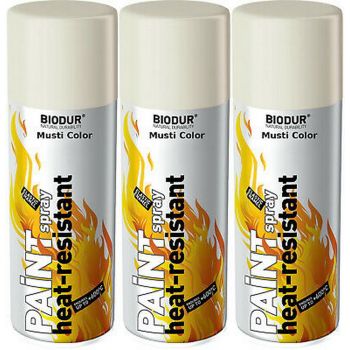 Biodur spray termorezistent alb 400ml-1