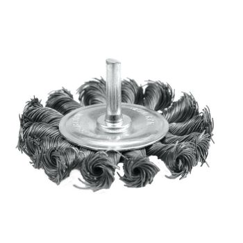 Perie circulara rasucita cu tija  75mm bormasina  06993-1