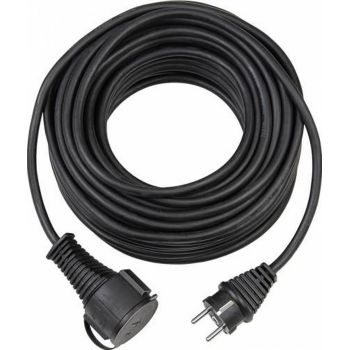 Prelung. industrial negru 4 prize 10M 3X1.5-1