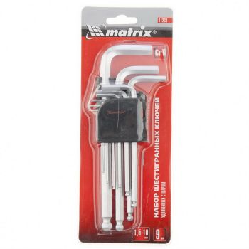 Set 9 chei hexagonale  2-10mm  112339-1
