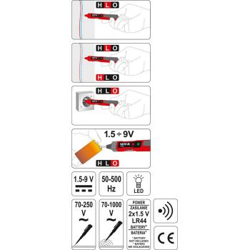 YT-28631 tester digital tensiune cu sunet-2