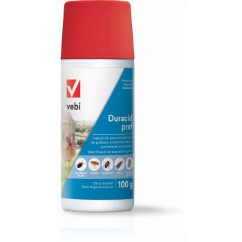 Duracid 100gr la tub praf pentru purici-1