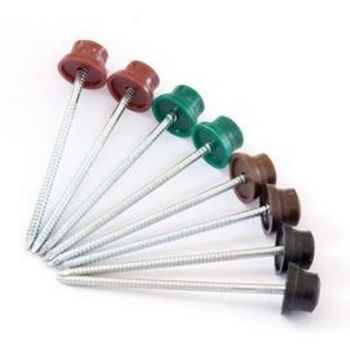 Cuie bituvel cu cap PVC maro-rosu-2
