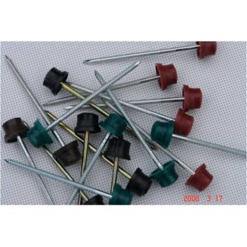 Cuie bituvel cu cap PVC maro-rosu-1