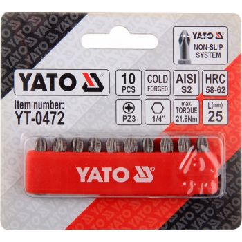 YT-047..  bit cap surubelnita 10buc/set-1